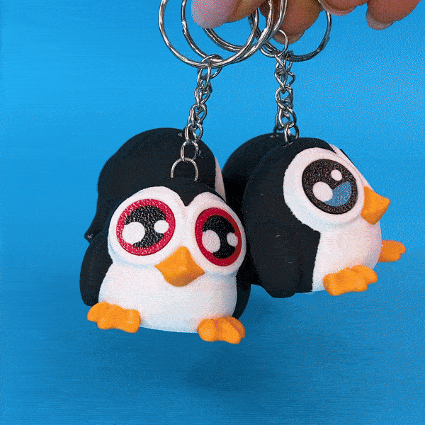 Kawa-Eyes! Penguin (keychain & fidget)