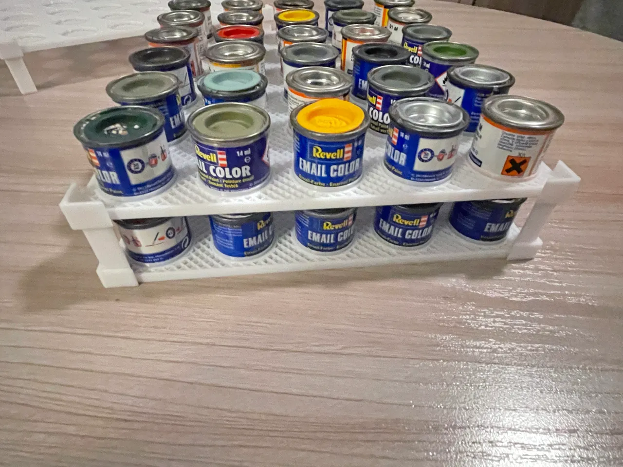 Paint can organizer for Revell cans - organizér/paletky pro skladování  modelářských barev - Revell plechovek by Majkl, Download free STL model