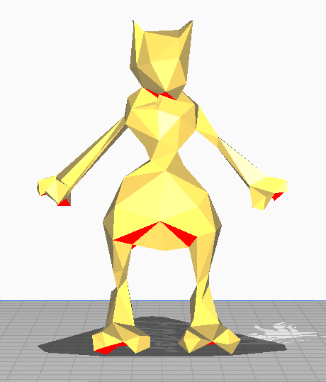 low poly mewtwo