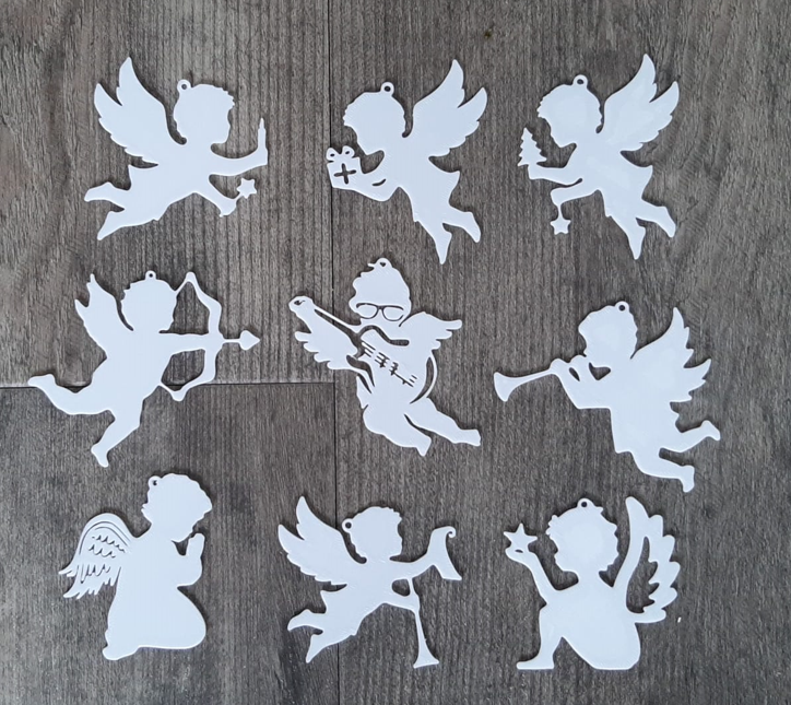 Christmas Angels, Christmas tags, Christmas ornaments