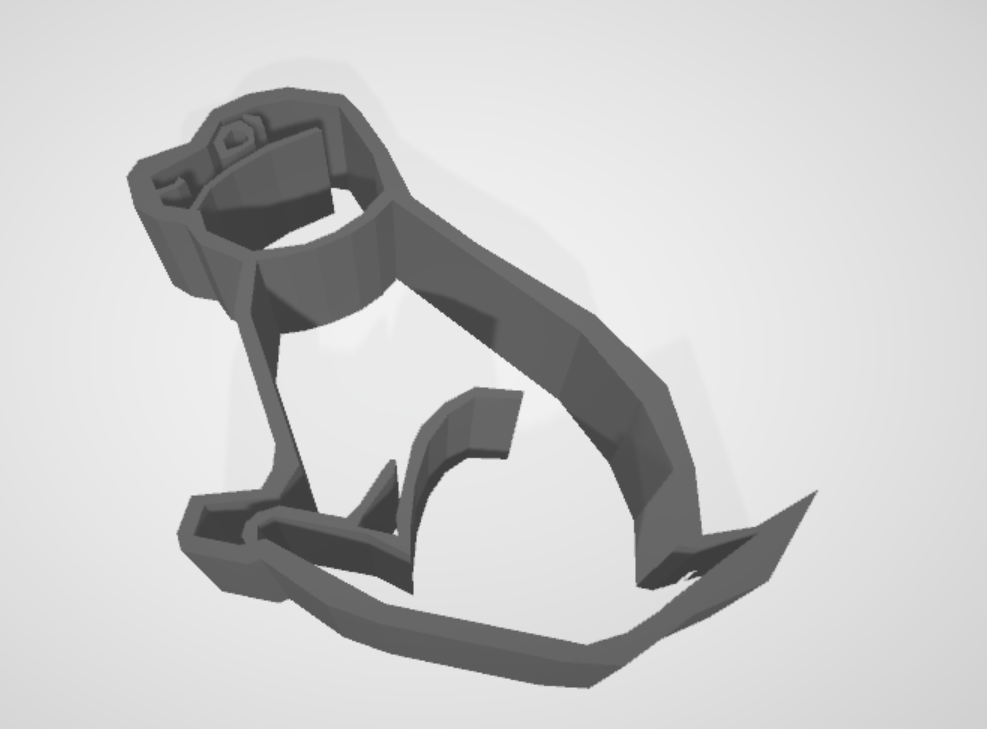 Dog cookie dough cutter