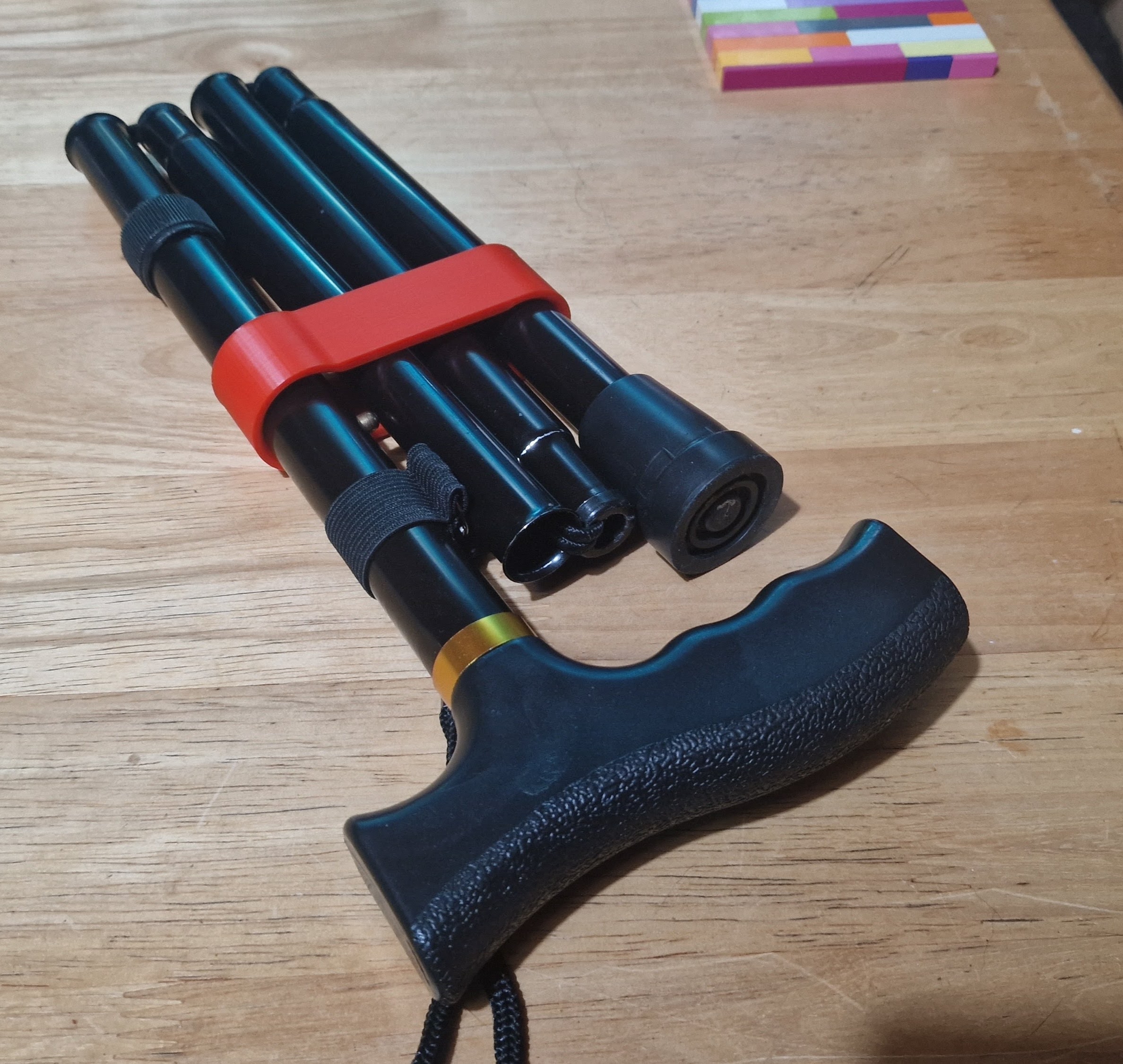 Retaining Clip for Folding Walking Stick