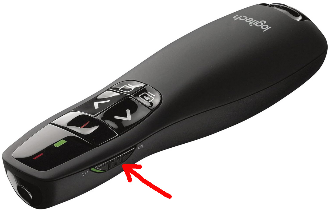 Switch Logitech R400 Laser Presentation Remote