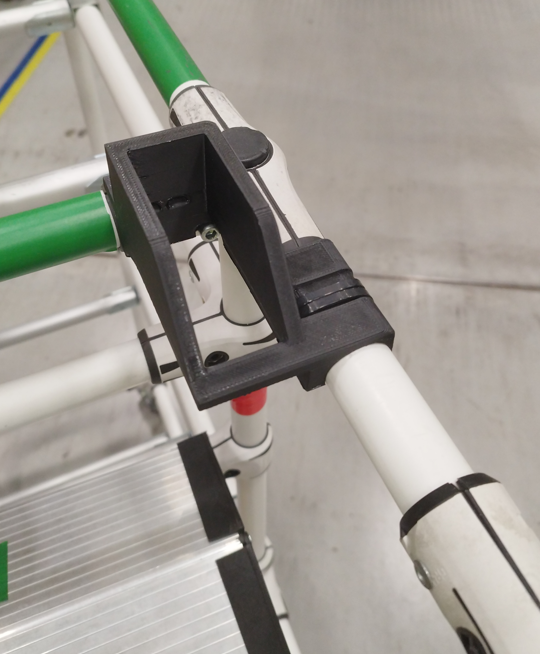 Scanner holder for cart