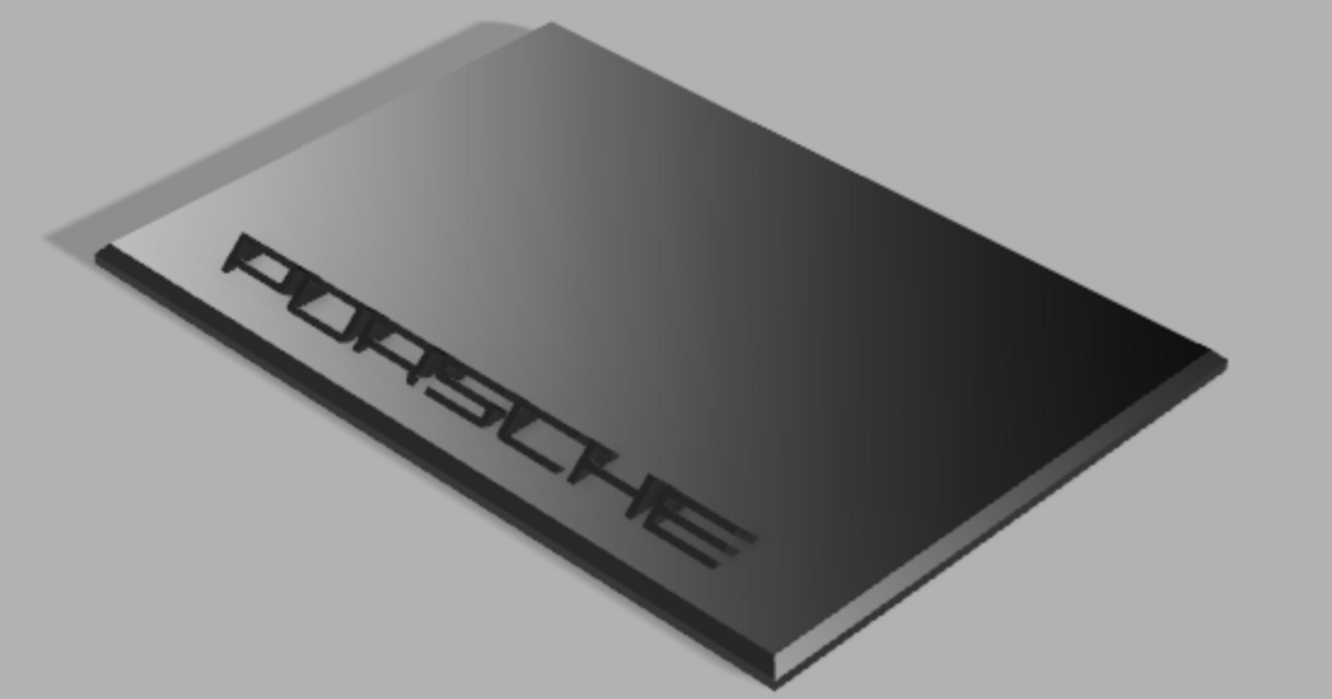 Porsche Model Base by chrisxbarb | Download free STL model | Printables.com