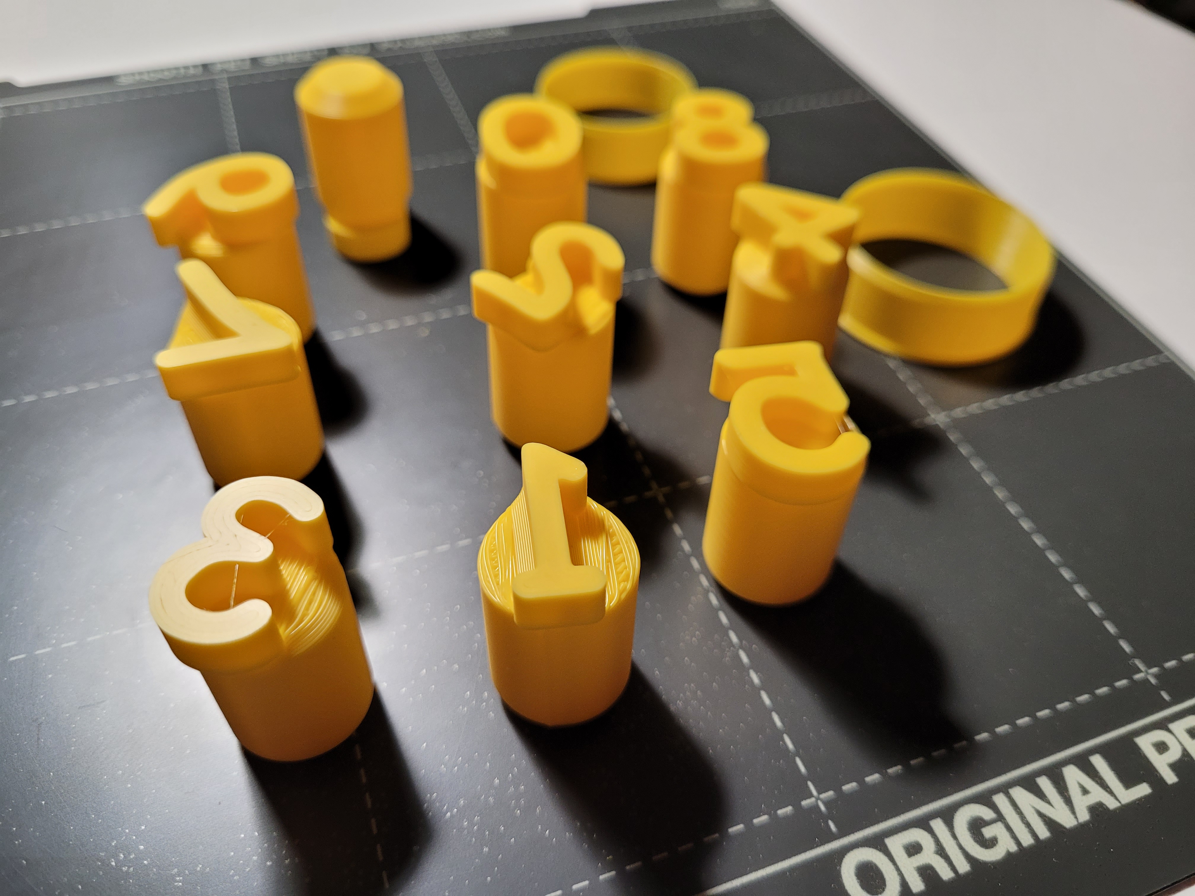 Number stamps 0-9 (cookie cutters)