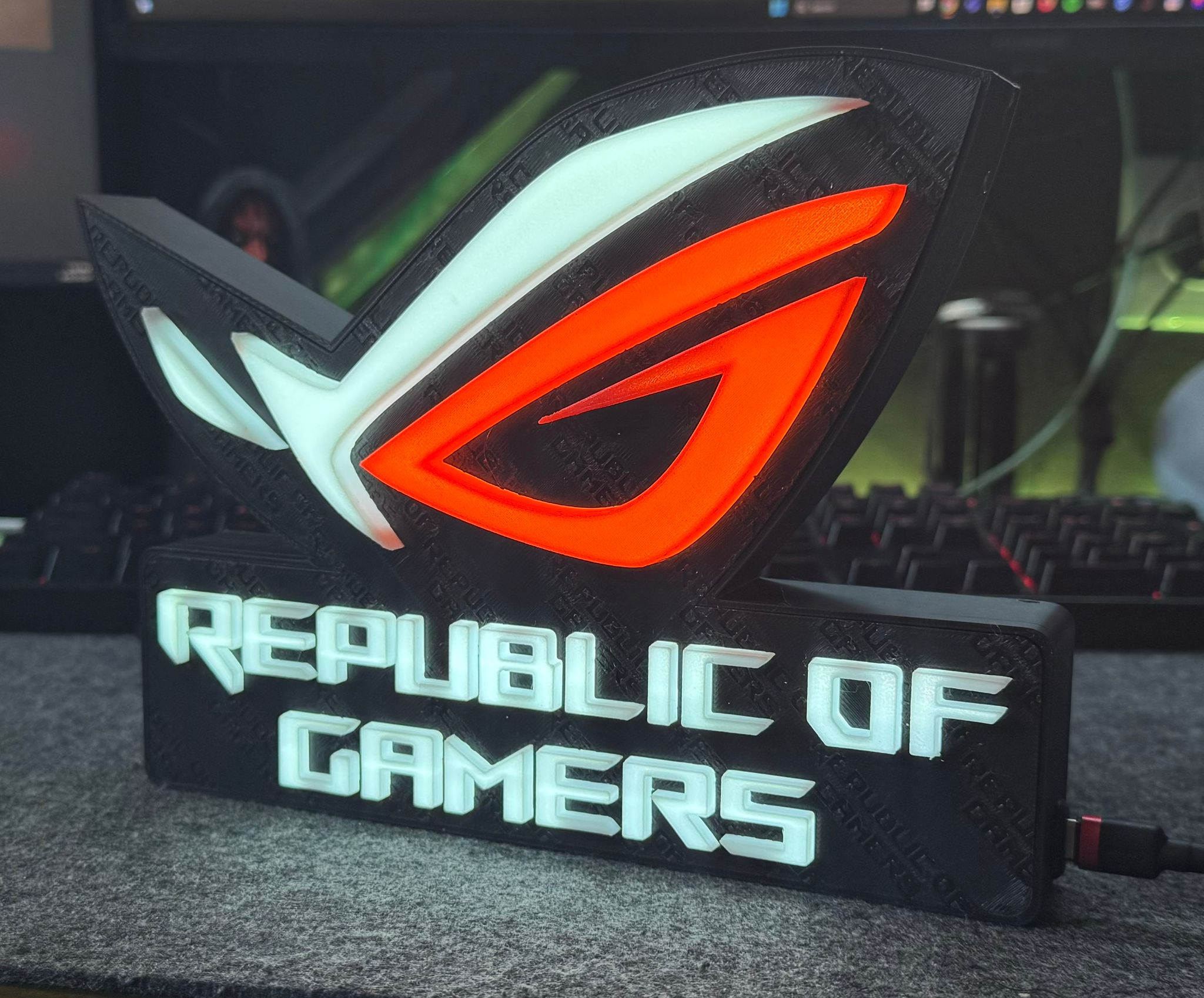 Asus Rog Logo Lightbox By Nagy Ervin 