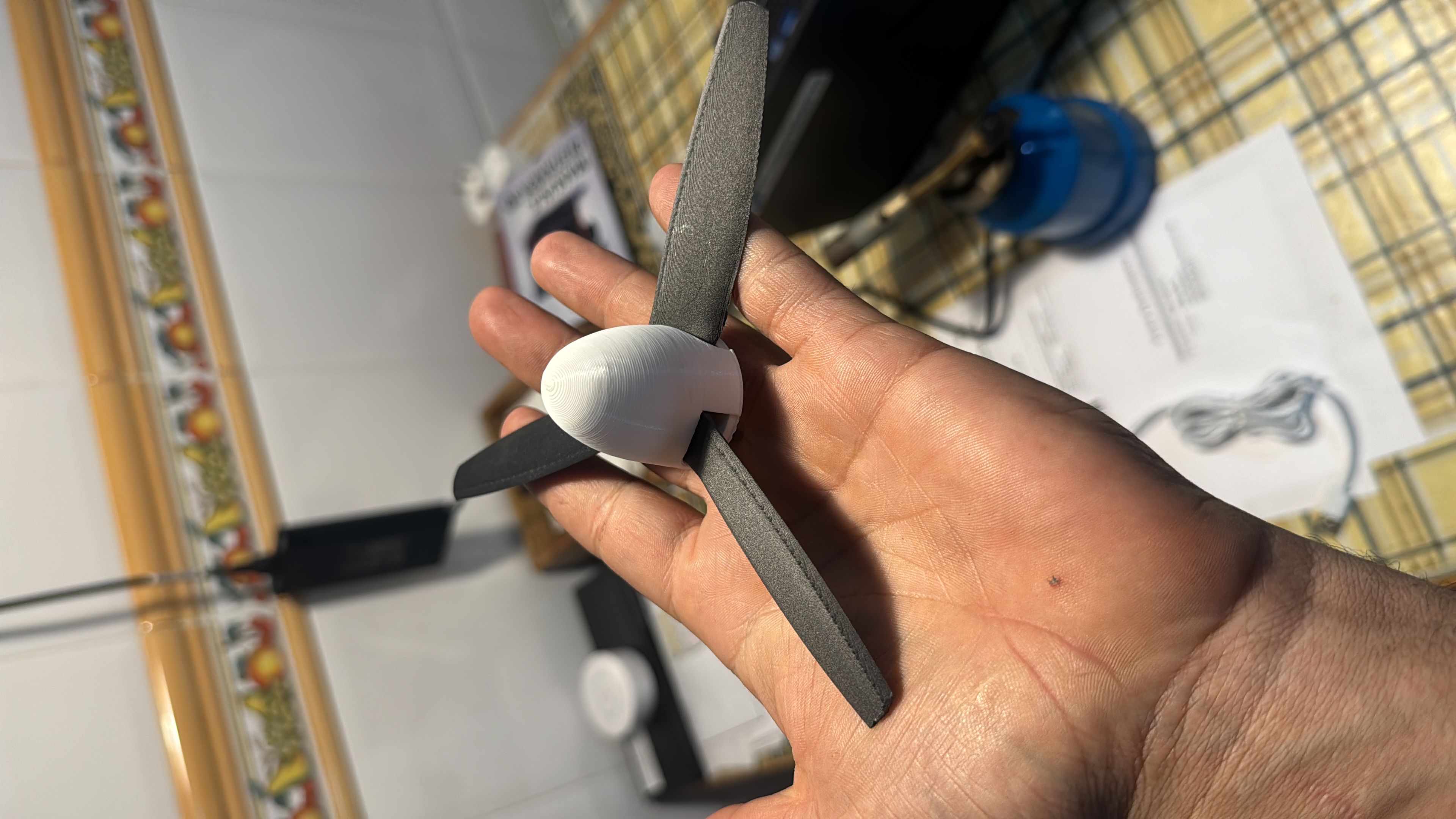 Spinner for three blade propeller