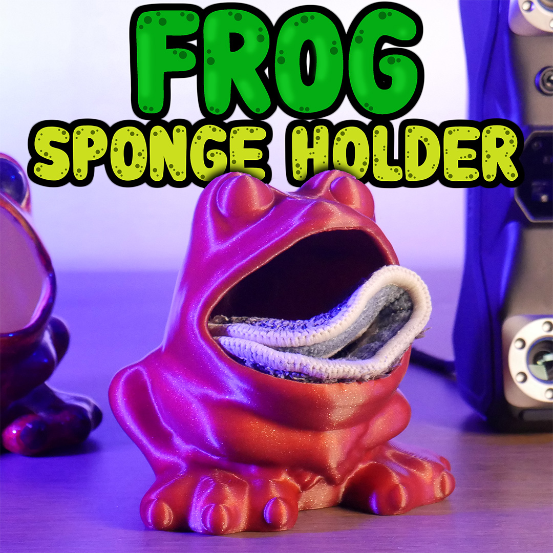 FROG Sponge Holder (Easy Print - No Support)