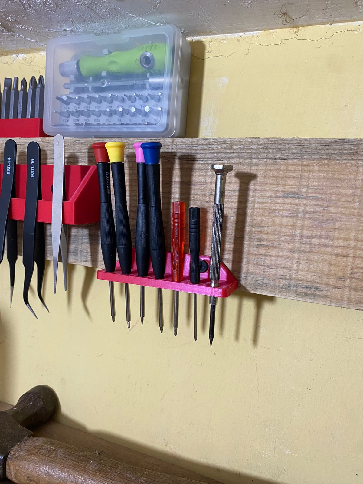 Precision screw driver set holder (Wall mounted) f3d available