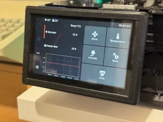 Adjustable 5" Freenove Touch Screen Mount for KlipperScreen