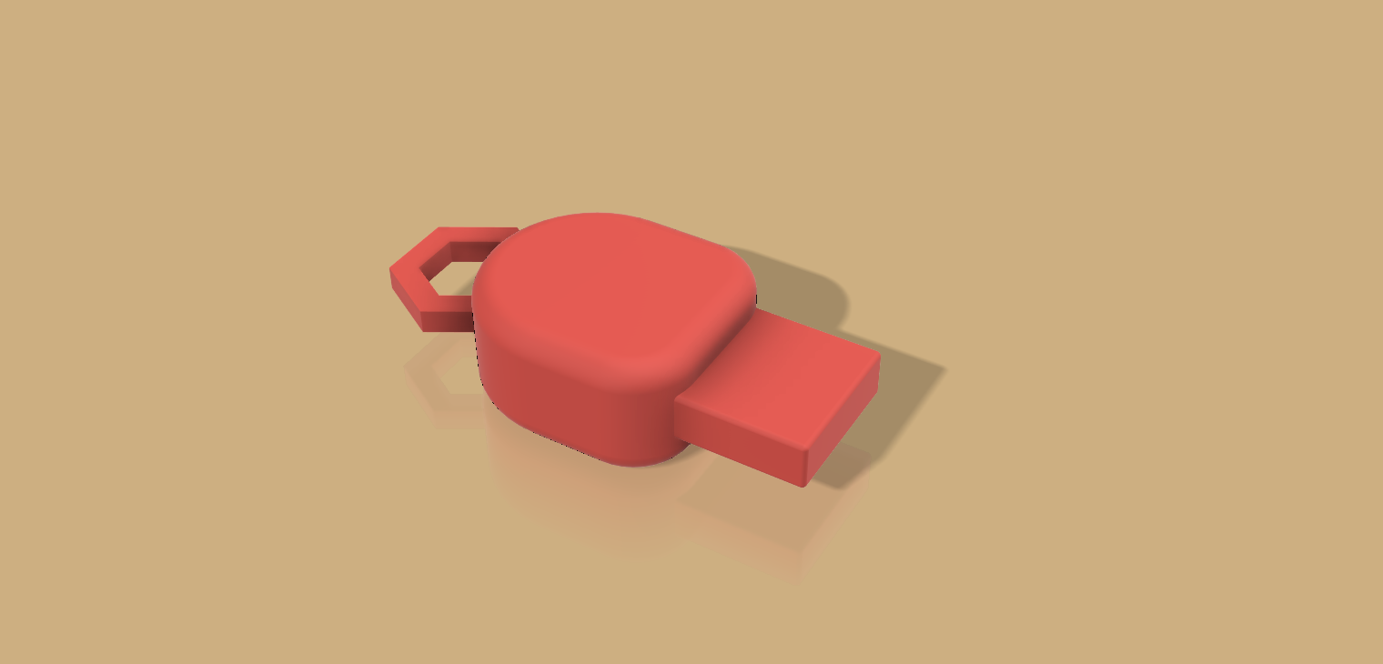 Keychain: USB cap holder