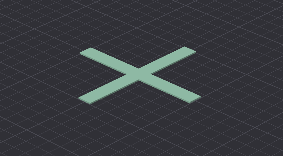 X model for first layer testing