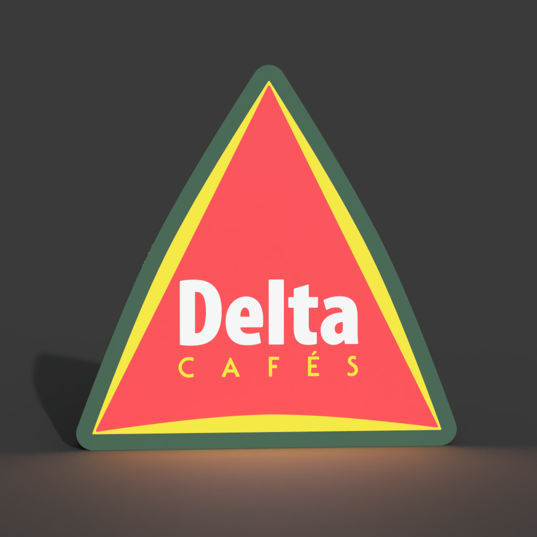 Delta Coffee Lightbox LED Lamp