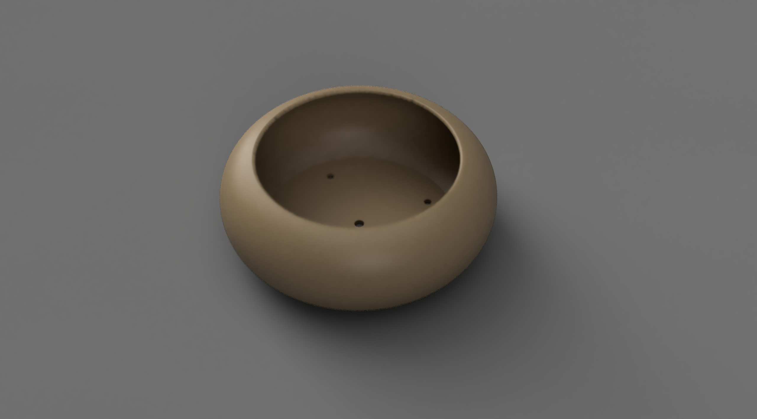 Suculent rounded shallow planter