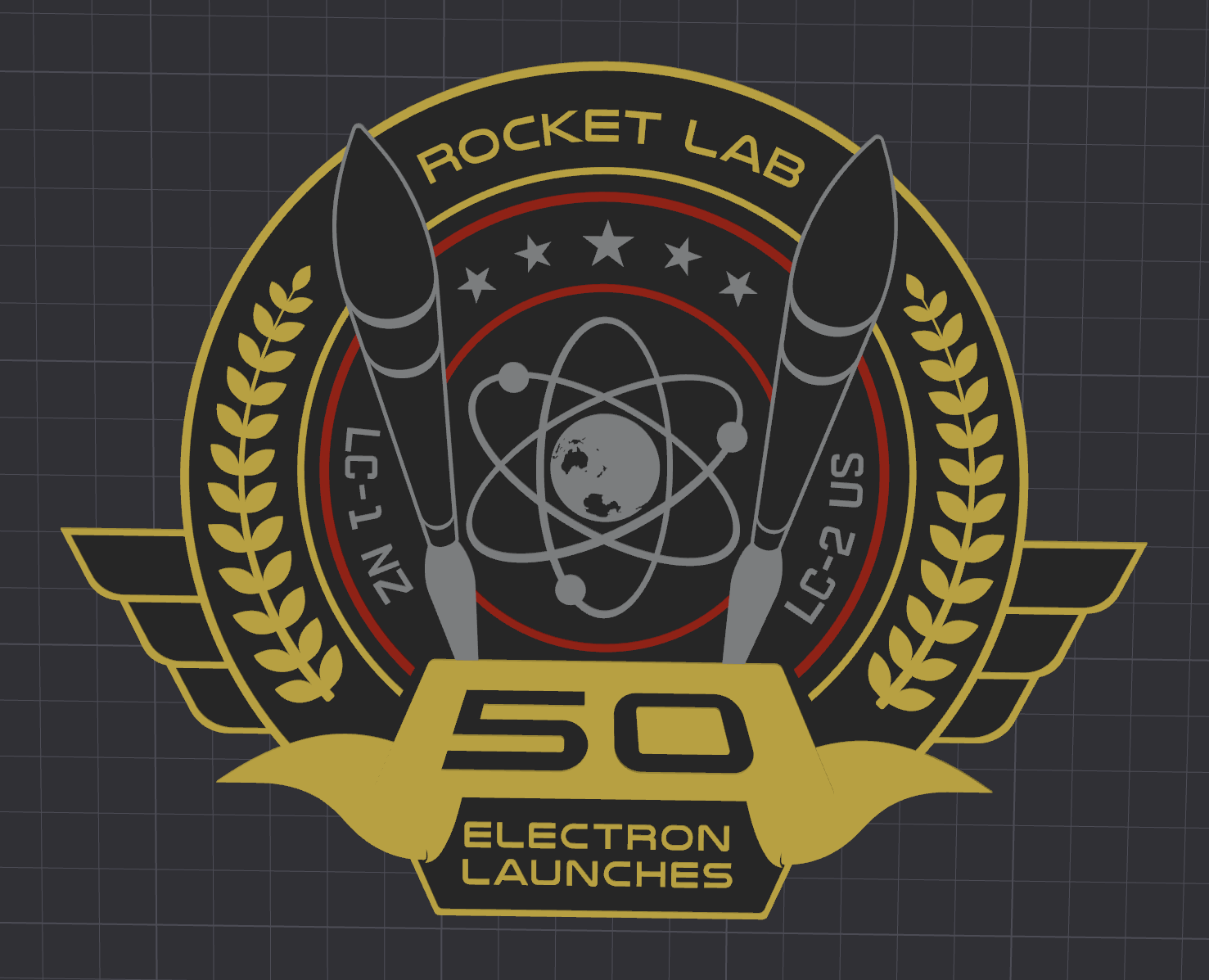 RKLB - Rocket Lab's 50th Electron Launch Patch by Noktious | Download ...