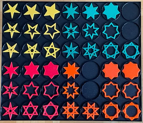 Star Set (regular 5-8 pointed stars)