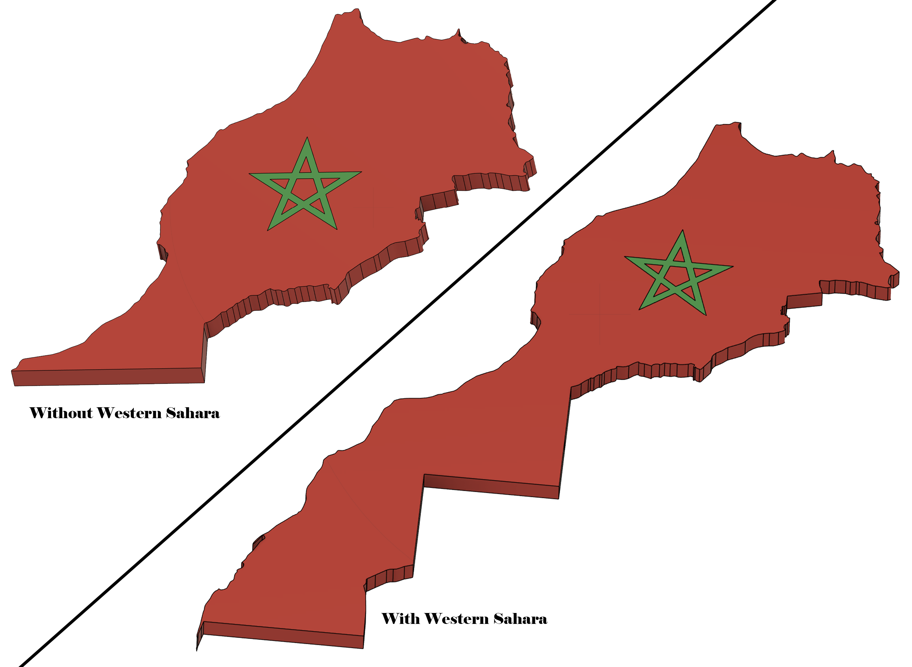 Morocco Country Magnets (parametric)