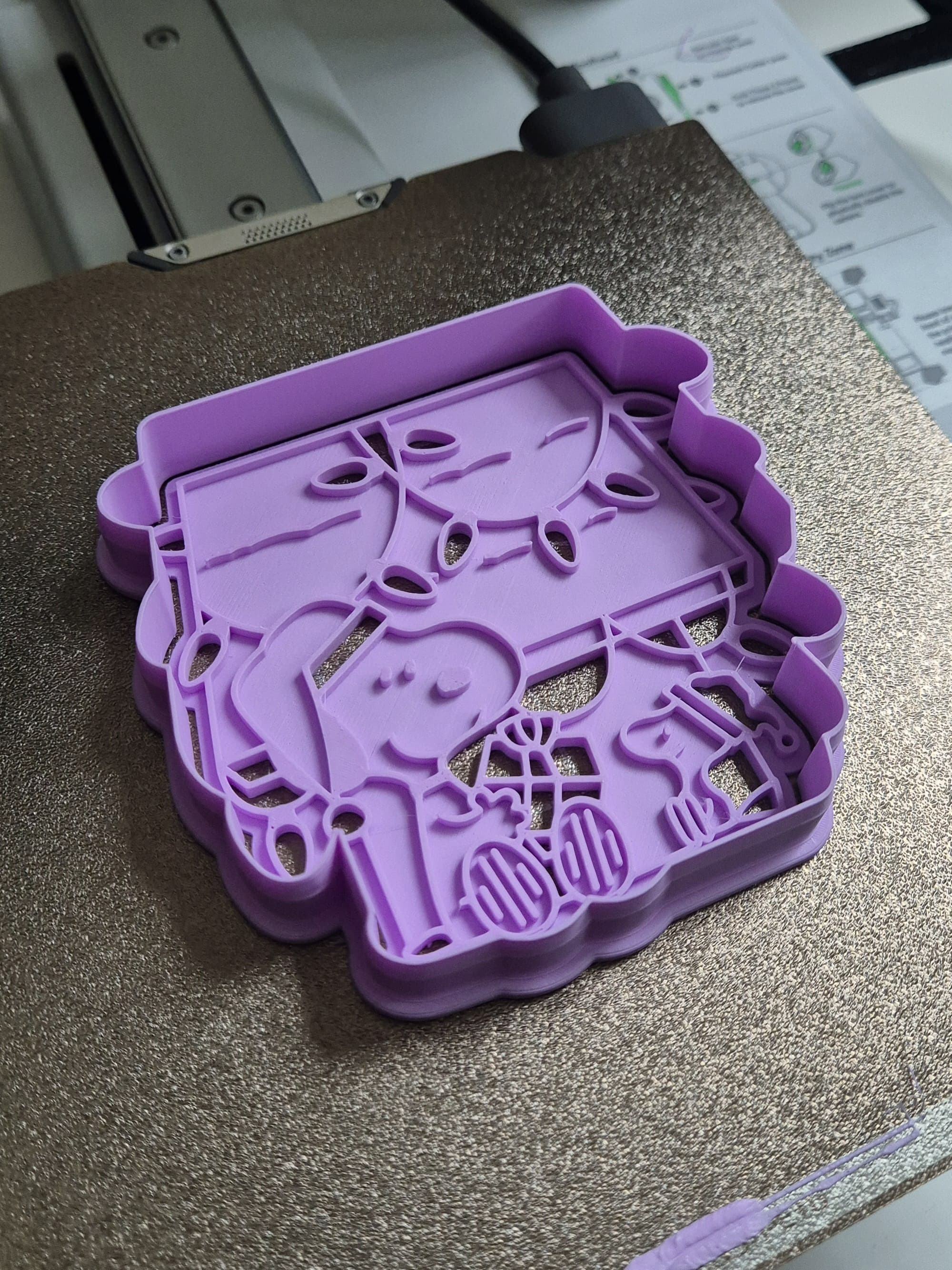 Cookie cutter Snoopy on Christmas