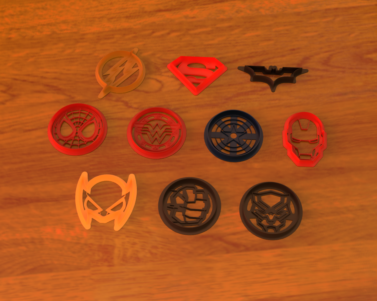 Superhero cookie cutters