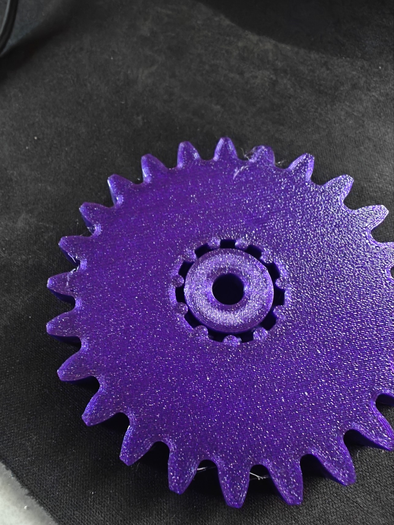 Gears without movable bearings.