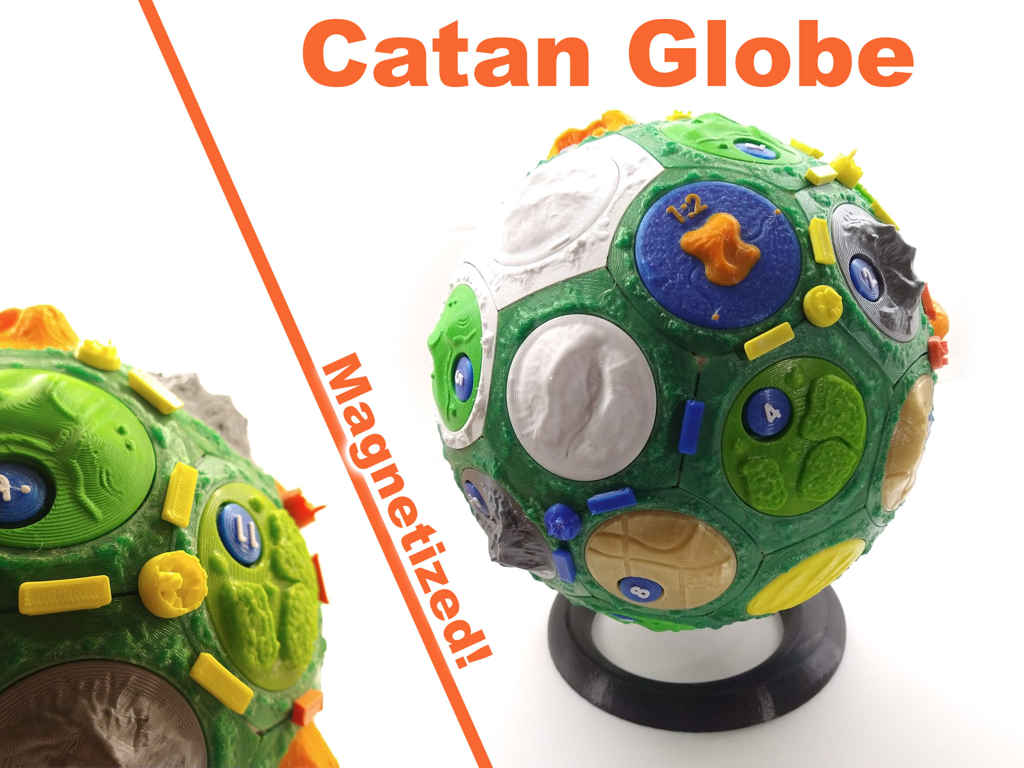 Settlers of Catan - Globe Edition - Magnetized