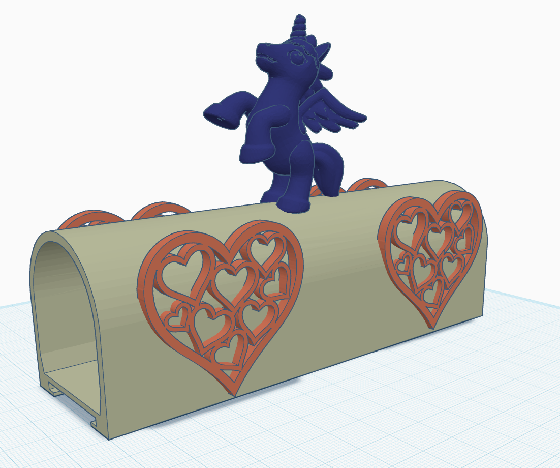 Hot Wheels Tunnel - Unicorn and Hearts
