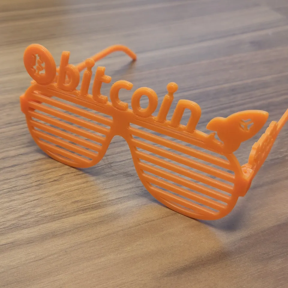 Bitcoin Shutter Shades ($100k special edition) by Stadicus | Download free  STL model | Printables.com
