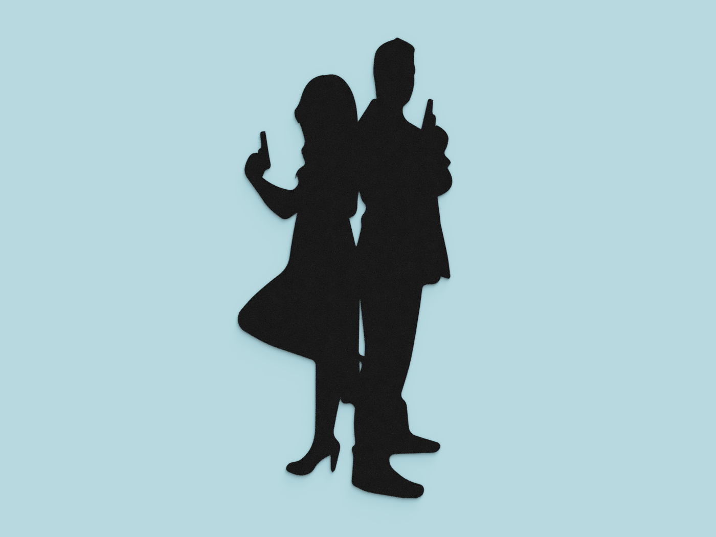 Mr. & Mrs. Smith decoration