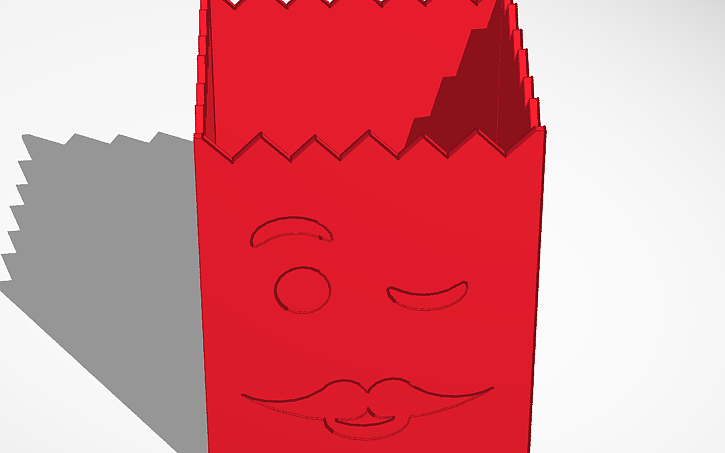 popcorn holder with face