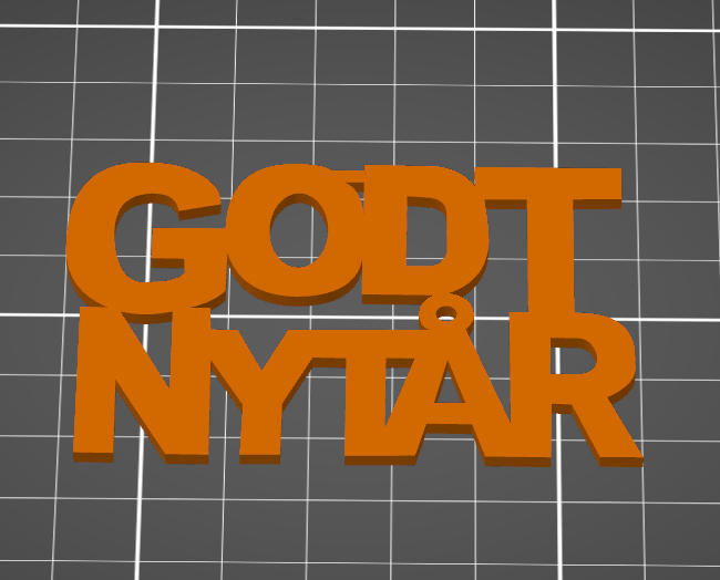 Godt Nytår (Happy new year ornamanet)