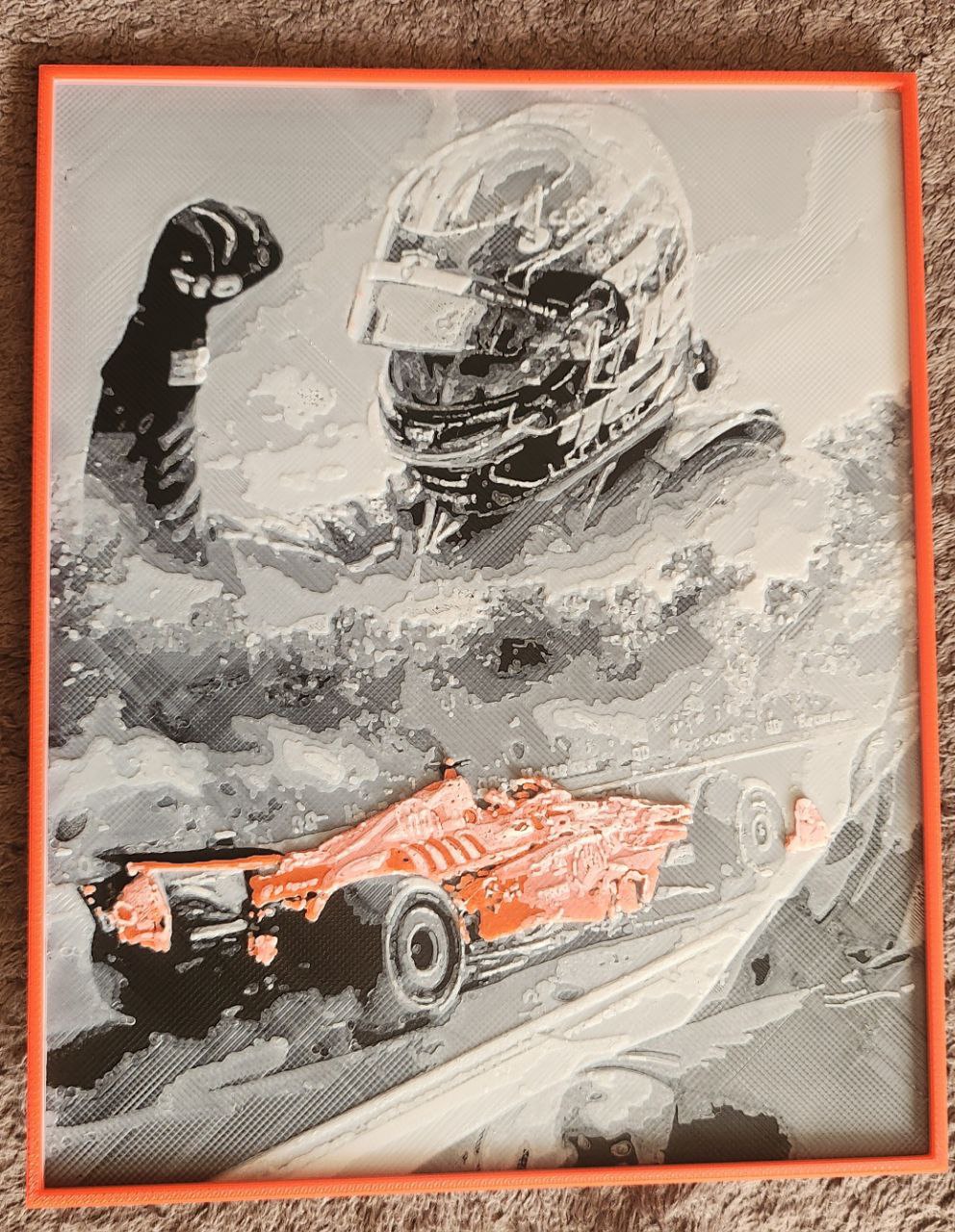 Leclerc Ferrari Monza Victory - HueForge