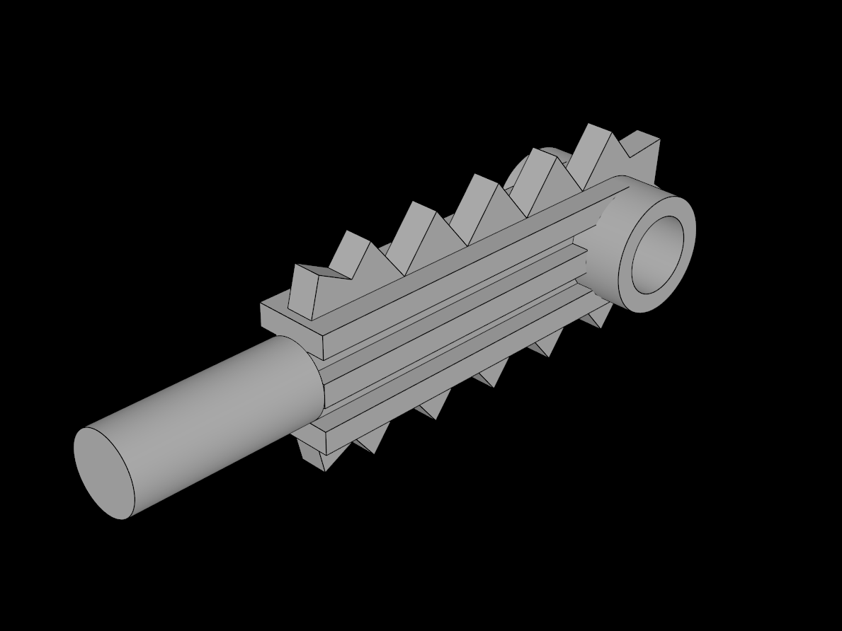 Lego Compatible (6117.dat) Minifig Chainsaw Blade