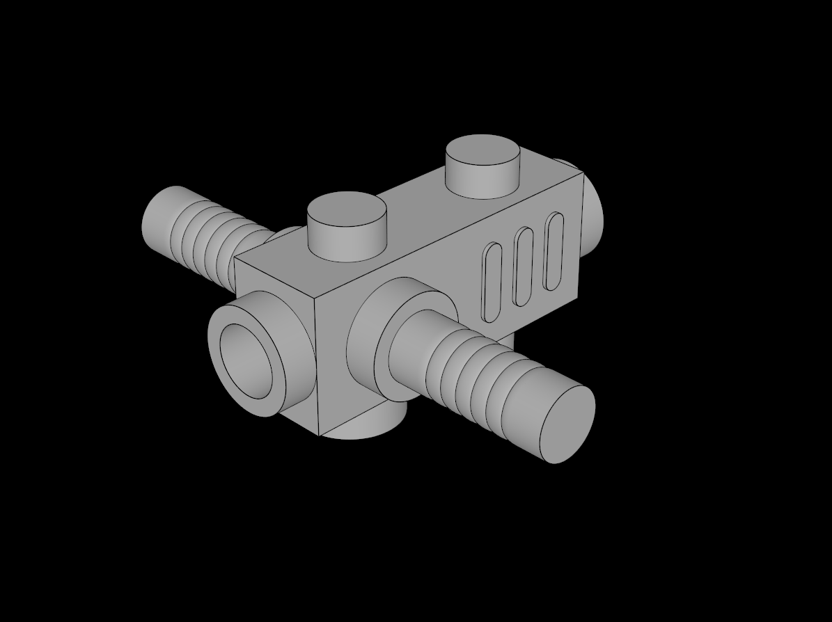 Lego Compatible (2516.dat) Minifig Tool Holder