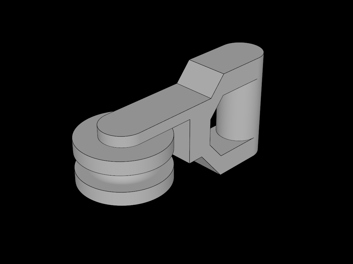 Lego Compatible (30229.dat) Minifig Zip Line Handle