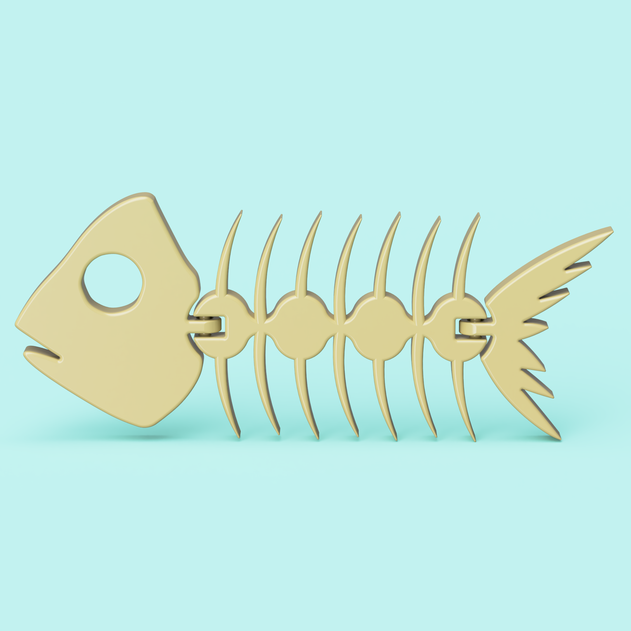 Articulated Fish Fossil by Form 3D | Download free STL model ...