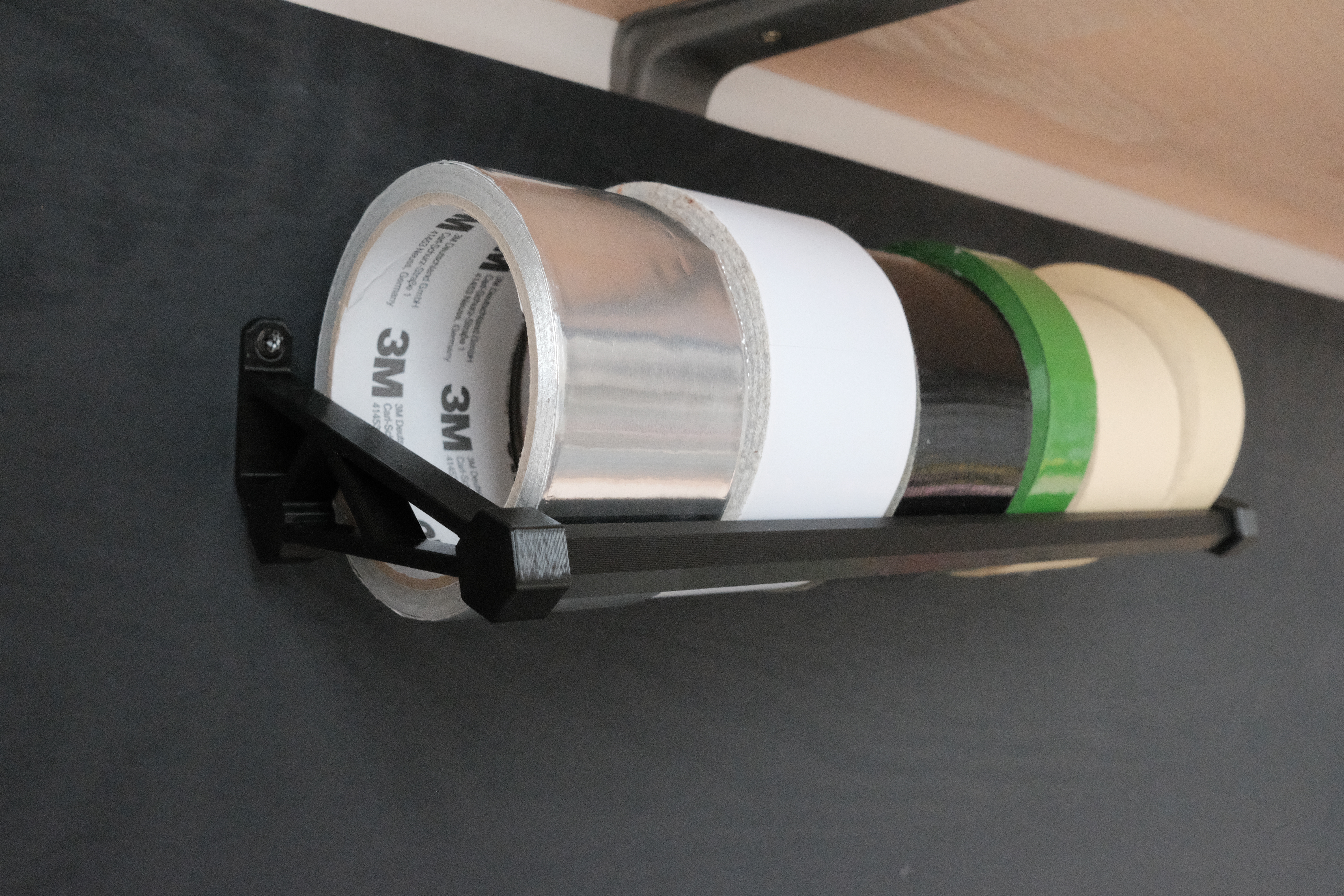Wall-mounted tape holder 3D model thumbnail