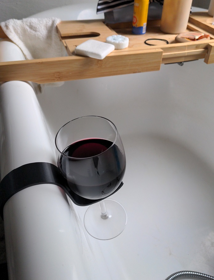 Bath Hook for wine etc.