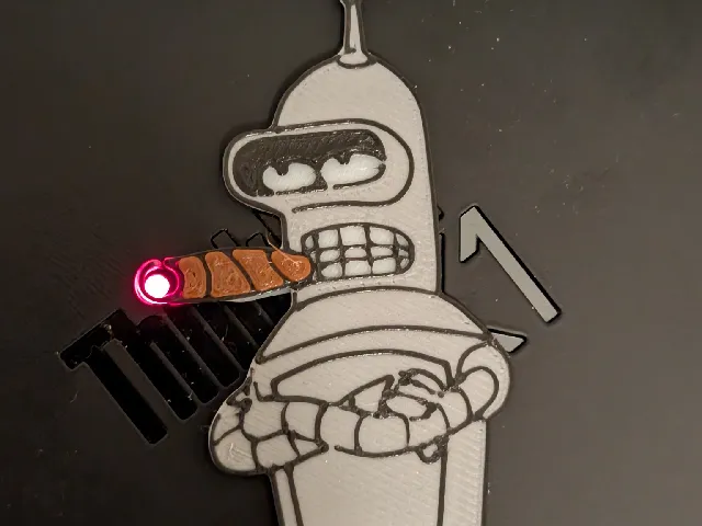 Lenovo Thinkpad Futurama Bender Cigar Ledsticker/decorative stickers