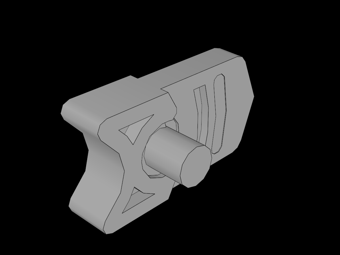 Lego Compatible (15392.dat) Minifig Gun Shooting Blaster Trigger