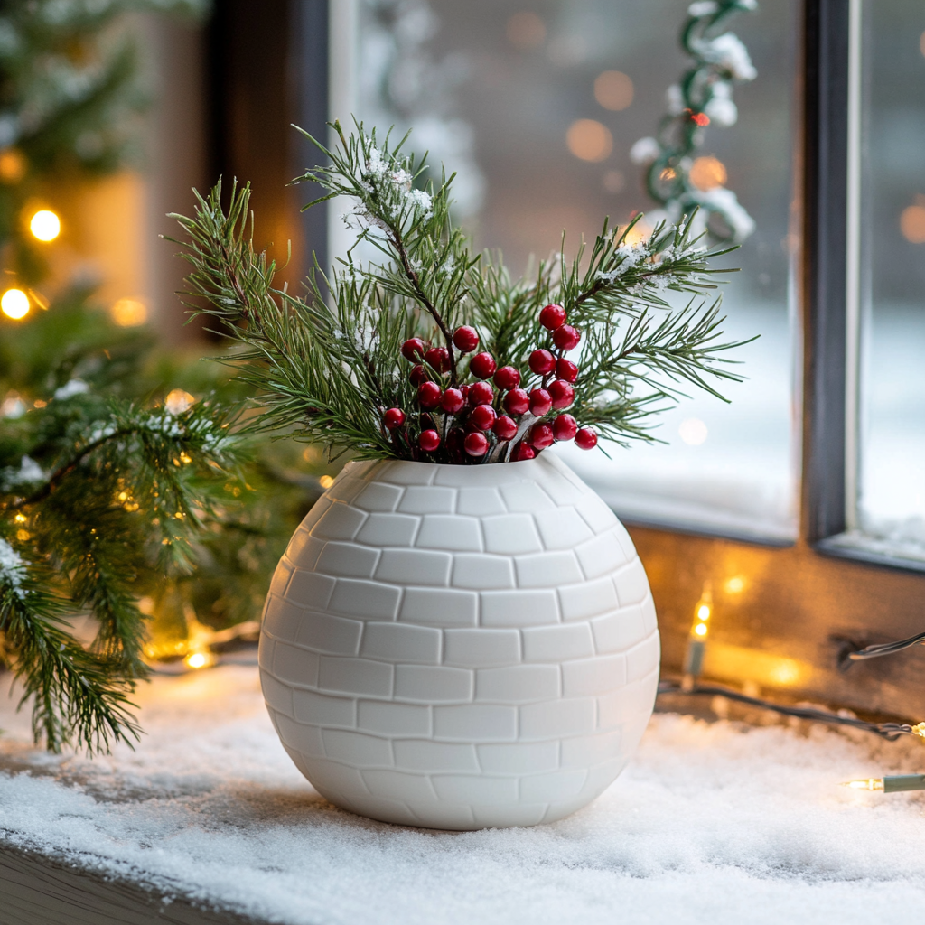 Snow Dome Vase