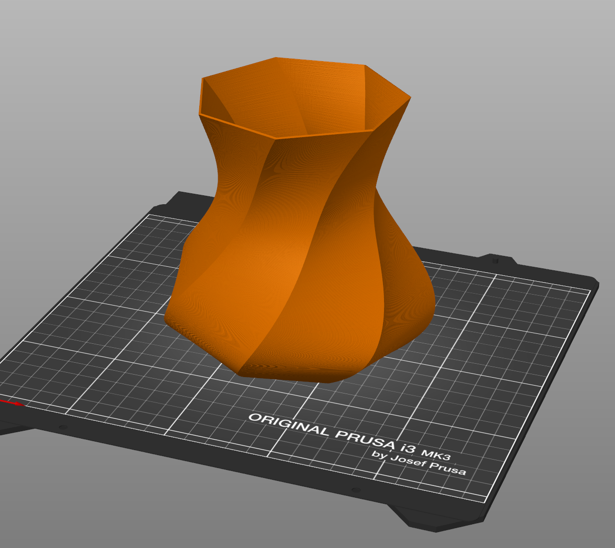 Vase twisted