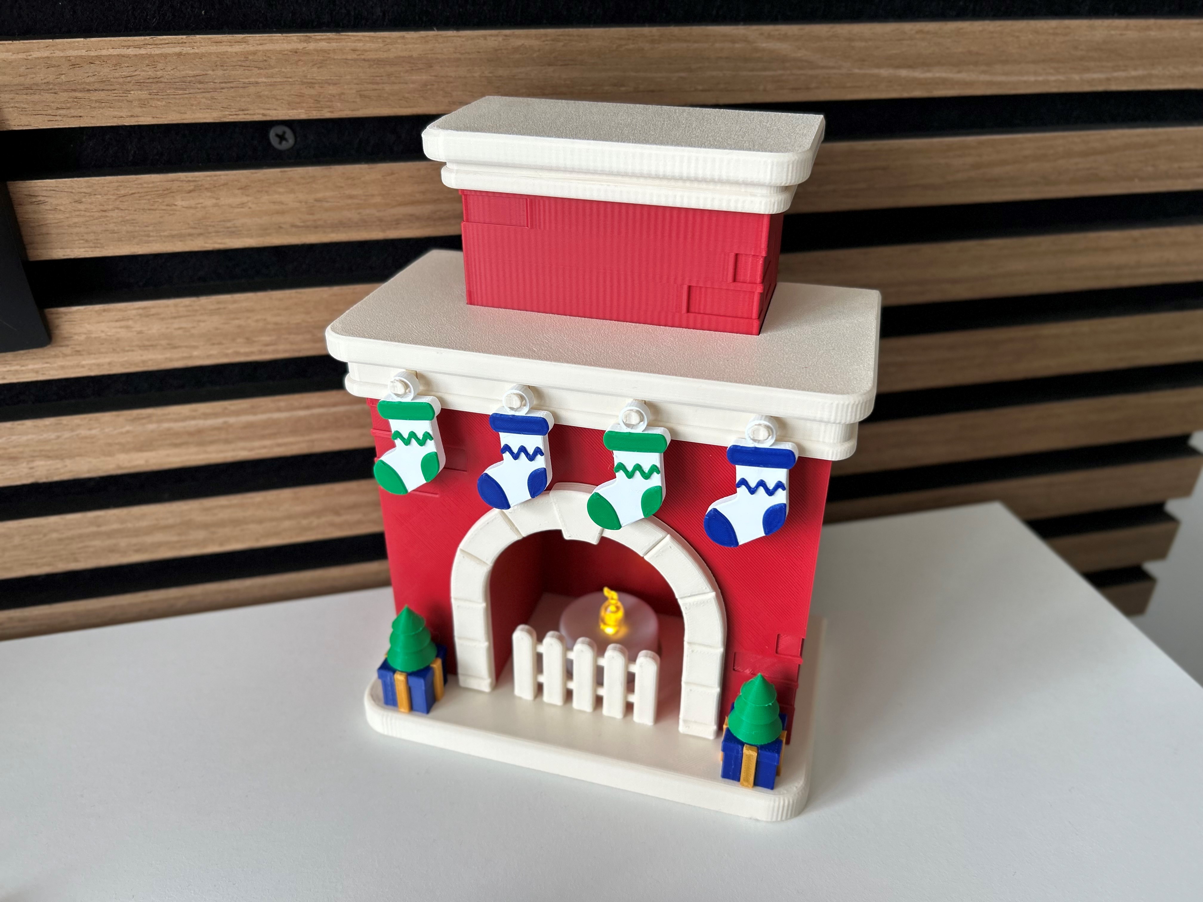 Christmas Fireplace (illuminated) // Weihnachts-Kamin (beleuchtet)