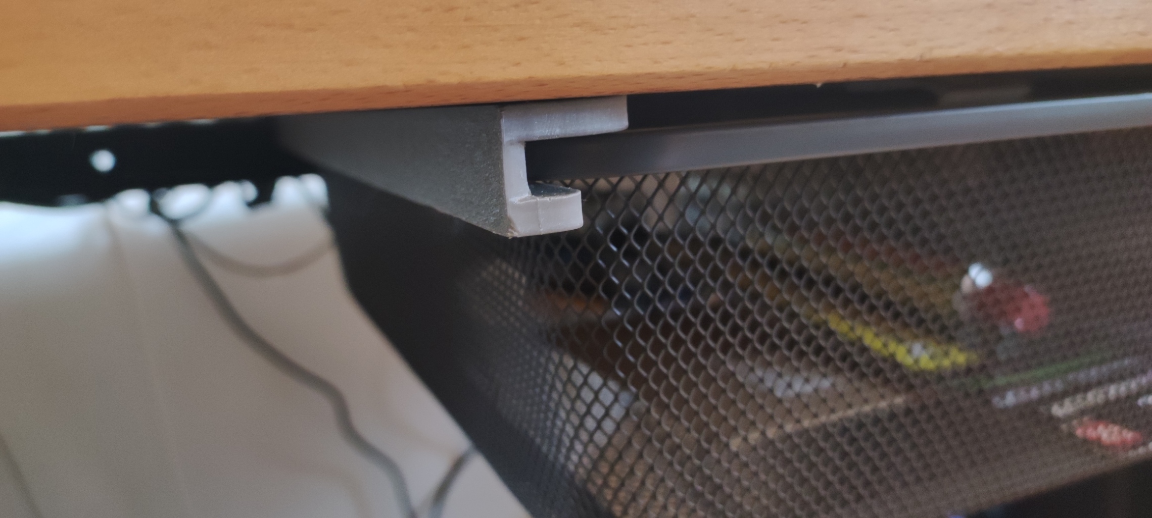 IKEA Trofast rails + endstops for a hanging draw