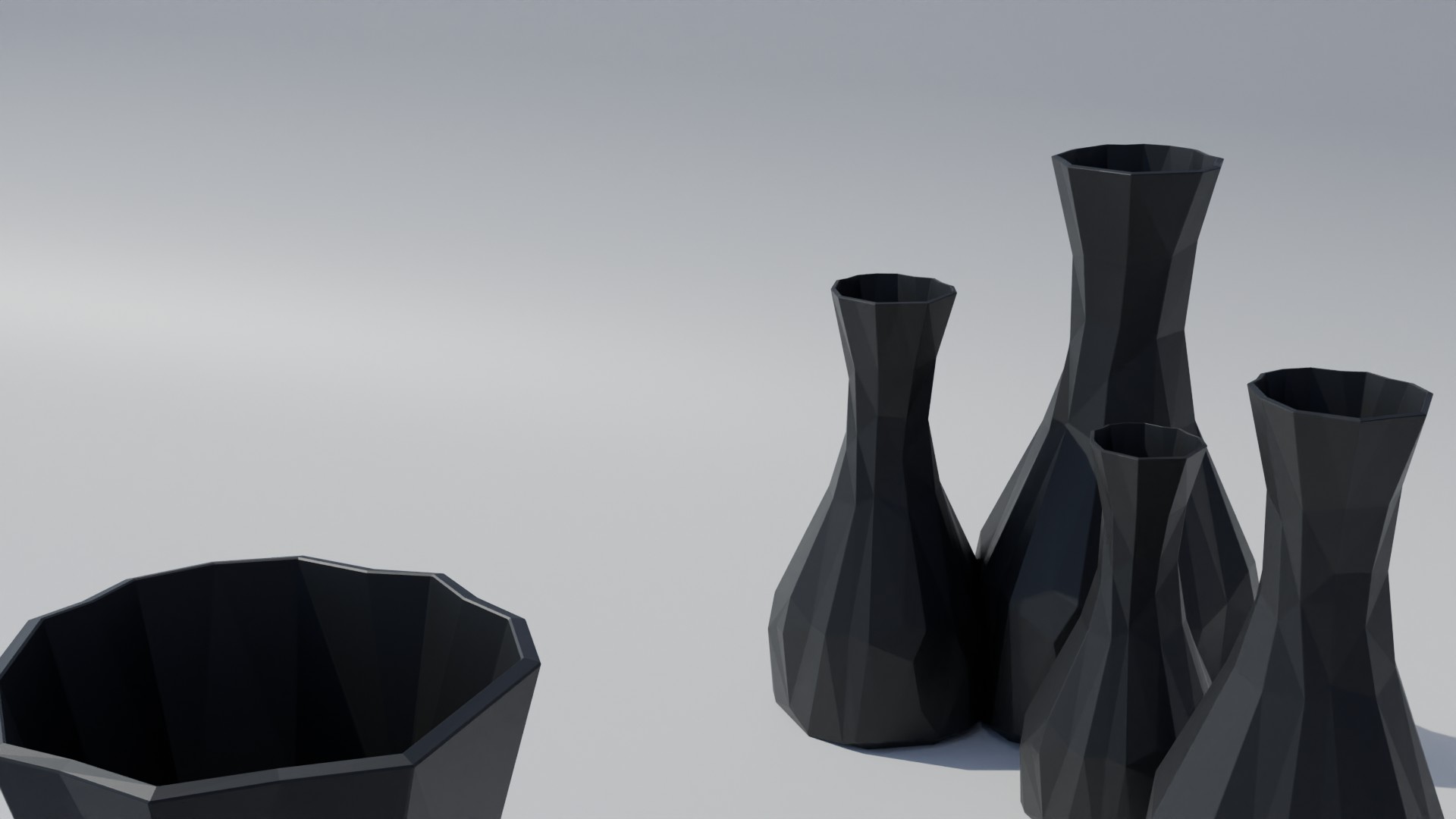Low poly Design Vase / Flowerpot