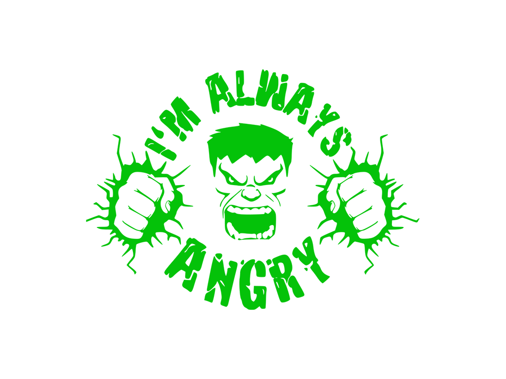 Hulk "I'm Always Angry" Coaster
