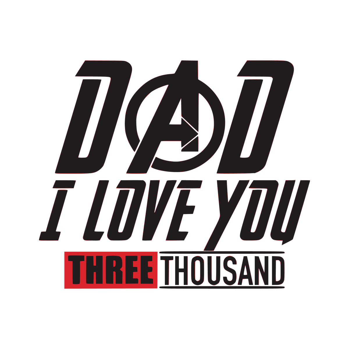 Iron Man 'Dad I Love You 3000' Coaster