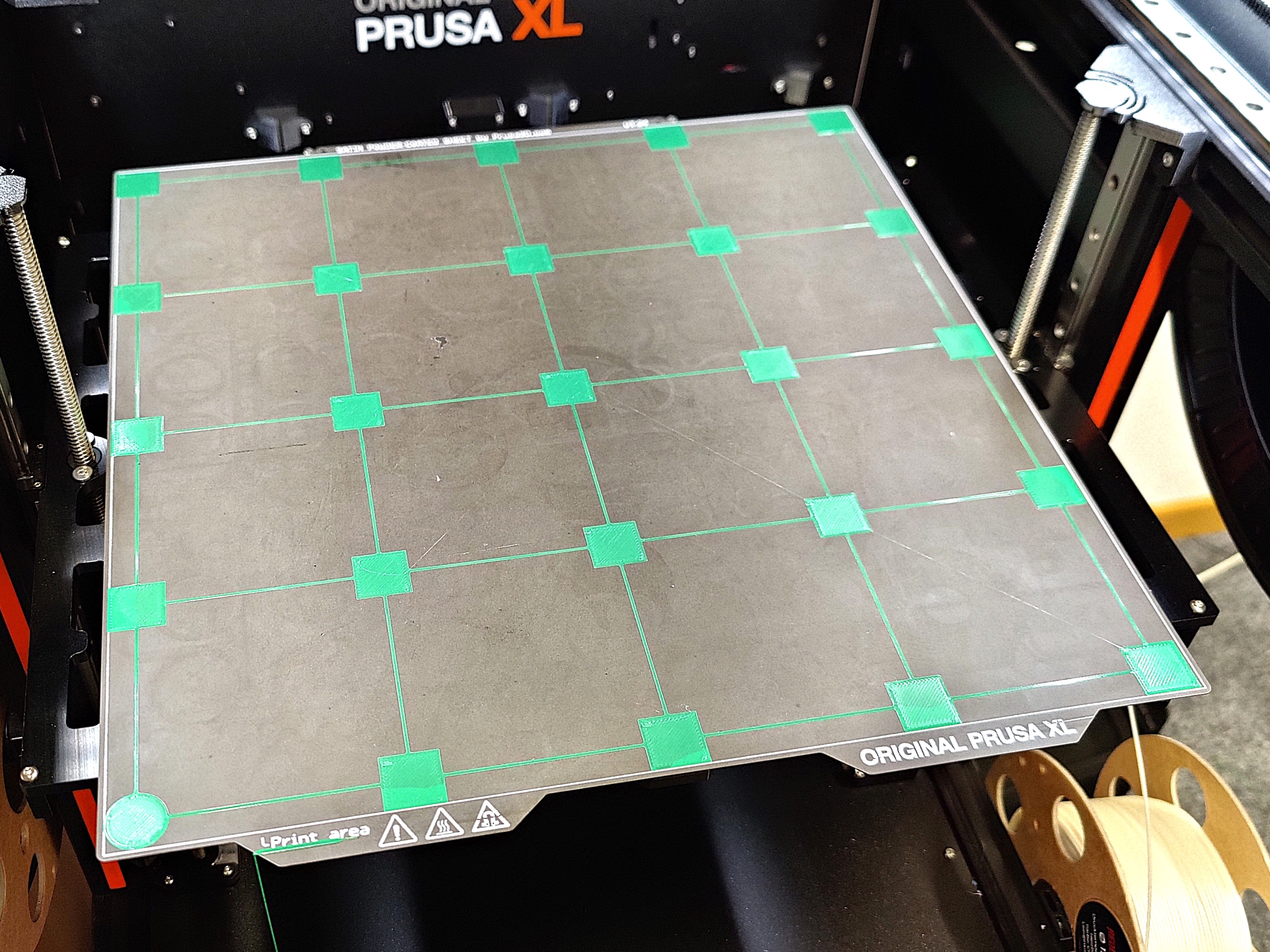 Parametric first layer calibration/test