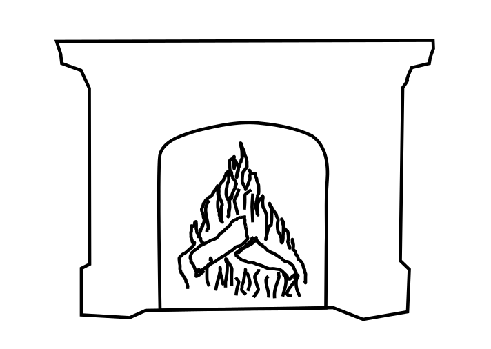 Fireplace cookie cutter