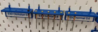 IKEA Skadis E3D nozzle holder for MK4 or XL or CORE One (Nextruder)